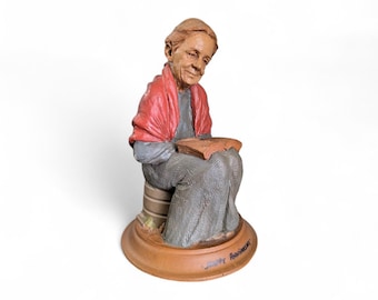 Vintage Tom Clark Molly Figurine, Hand-Signed 1987 Cairn Studio Resin (8 Inch)