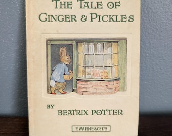 Beatrix Potter The Tale of Ginger and Pickles | 1963 Frederick Warne Edition Classic Storybook