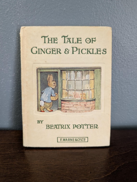 Vintage 1963 Beatrix Potter: The Tale of Ginger and Pickles | Mid-Century Frederick Warne Edition | Nursery Decor | Classic Storybook