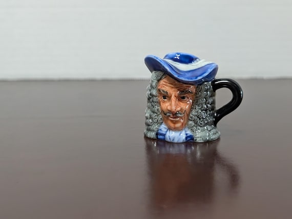 Captain Hook Miniature Toby Jug by P. Jack Greer for Franklin Mint Character Pitcher | Peter Pan Pirate Decor | 1980s Disneyana Style