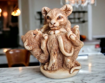 Harmony Kingdom Lion Cub Trinket Box: "Rough And Tumble" Figurine