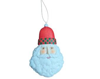 Department 56 Santa Ornament - Porcelain Christmas Decor - Collectible Holiday Figurine