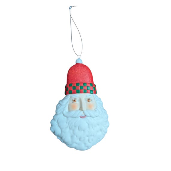 Department 56 Santa Ornament - Porcelain Christmas Decor - Collectible Holiday Figurine
