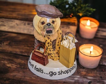 Zelda Wisdom "Go Shopping" Bulldog Figurine