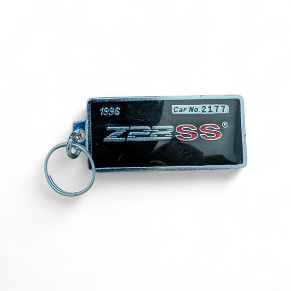 Rare Vintage 1996 Z28 SS SLP Camaro Keychain - Serialized Car No. 2177 - Original Owner Memorabilia - 4th Gen Camaro Z28 SS Collectible