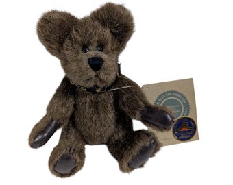 Vintage Boyds Bear "Humboldt" - 1998 Golden Teddy Award Winner - Archive Collection Retired Jointed Bear with Studded Collar