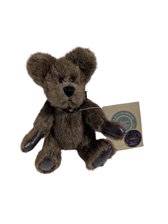 Vintage Boyds Bear "Humboldt" - 1998 Golden Teddy Award Winner - Archive Collection Retired Jointed Bear with Studded Collar