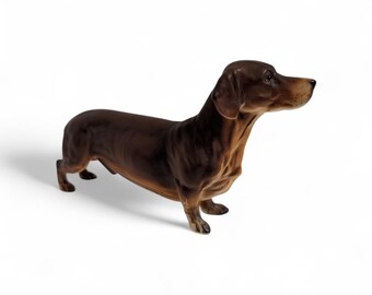 Vintage Brinnco Japan Dachshund Figurine - Mid Century Ceramic Weiner Dog - MCM Collectible Animal - Retro Home Decor