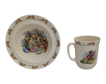 Vintage Royal Doulton Bunnykins Nursery Set