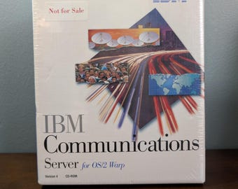 Sealed 1996 IBM Communications Server for OS/2 Warp v4 | Vintage Big Box Software | New Old Stock  | Retro Tech Gift for IT Collectors
