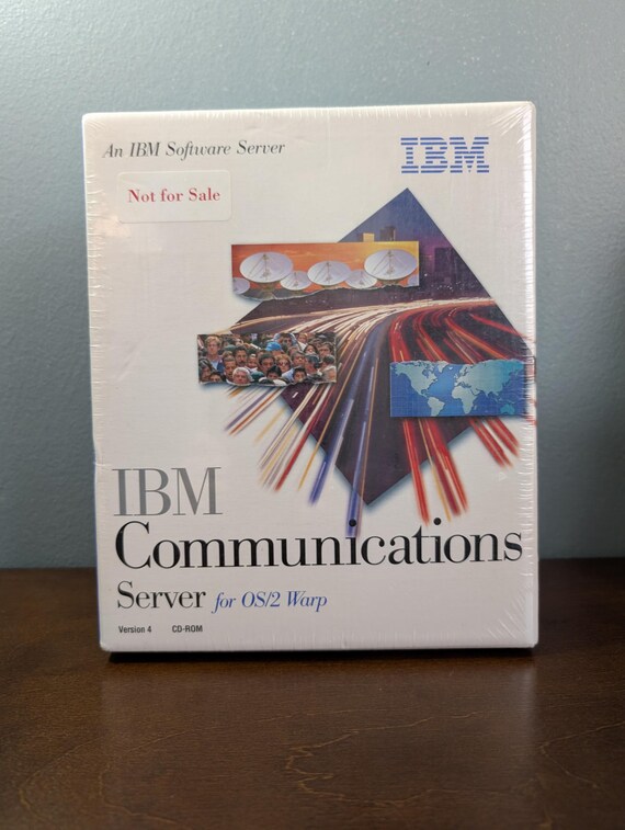 Sealed 1996 IBM Communications Server for OS/2 Warp v4 | Vintage Big Box Software | New Old Stock  | Retro Tech Gift for IT Collectors