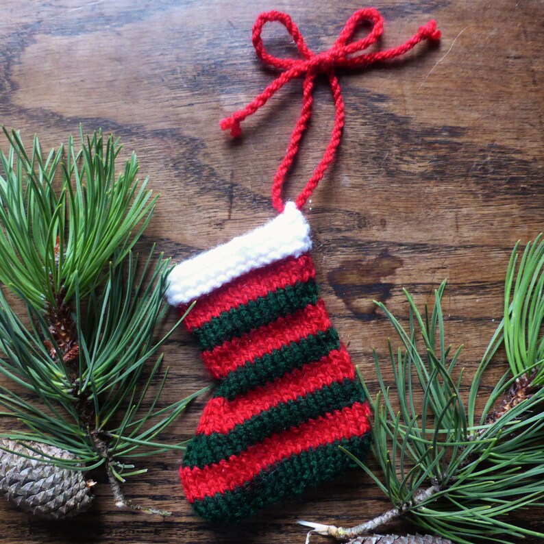 Festive handknitted Christmas decorations Etsy