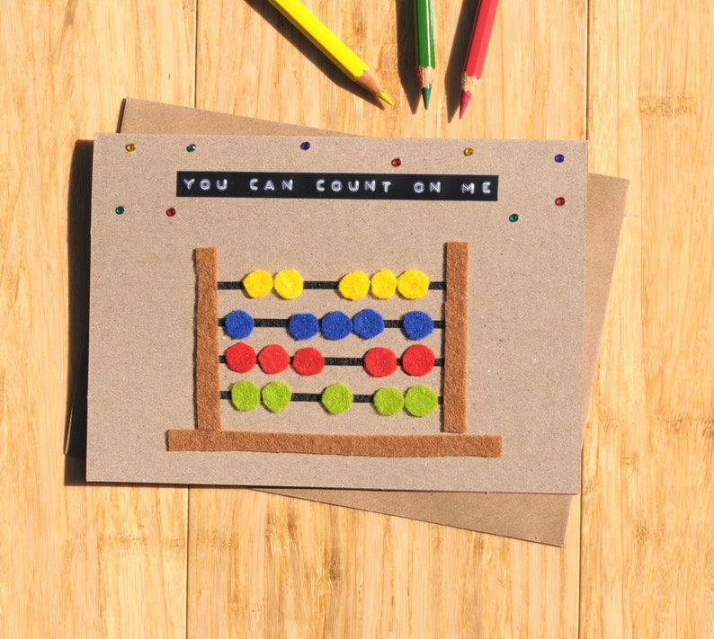 Abacus Geek love Maths Valentine/'s day card Maths greeting card Geeky anniversary Geeky romance card Geeky friendship card