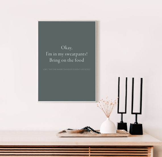 Friends Thanksgiving Quote Print Joey DIGITAL DOWNLOAD Etsy