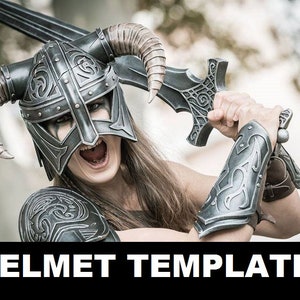 Skyrim - Dovahkiin Helmet template with instructions