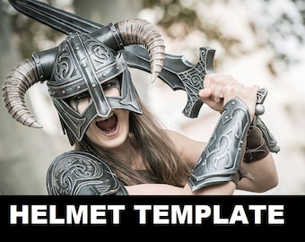 Skyrim - Plantilla de casco Dovahkiin con instrucciones