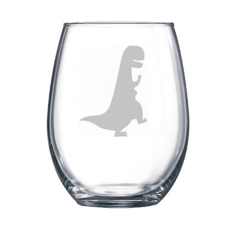 Cute Dinosaur Trex glass trex dinosaur glasses dinosaur Etsy