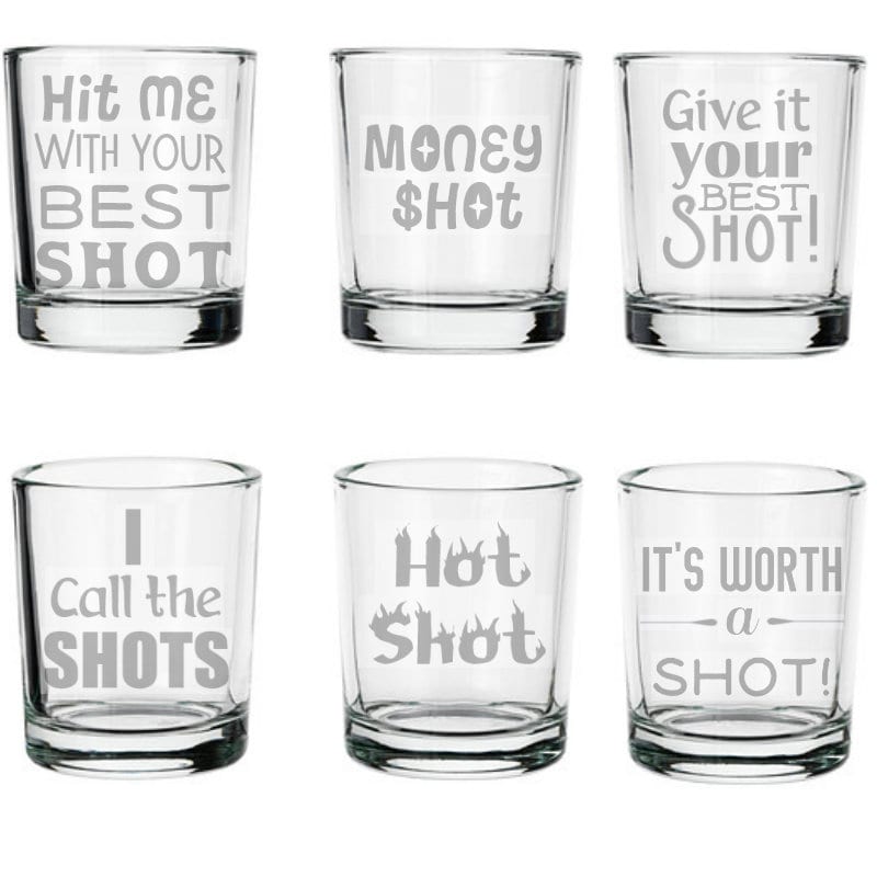 Funny Shot Glass Puns Alcohol Birthday Gifts Hot Shot Etsy