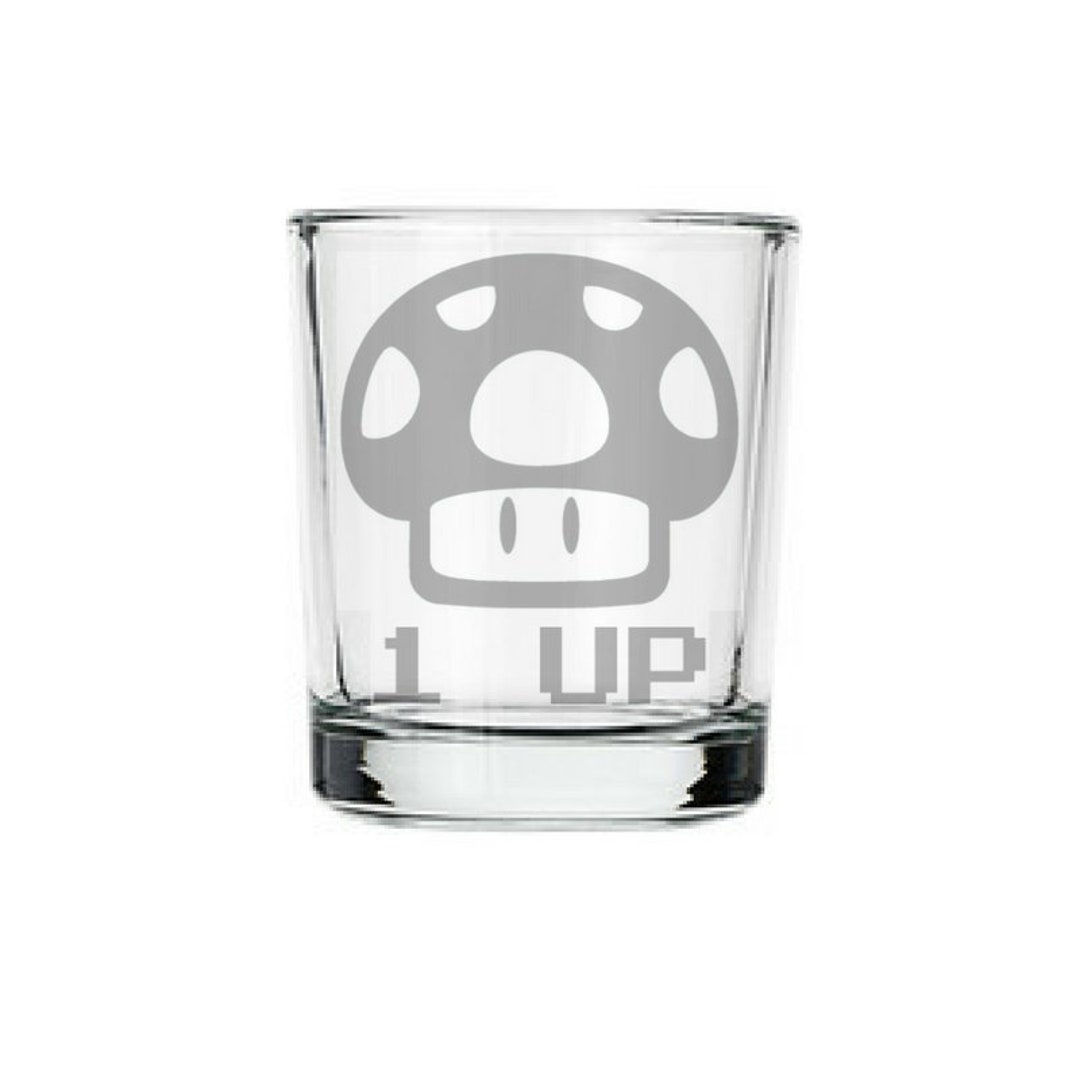 1 UP Video Game Shot Glass Gamer Gifts Etsy