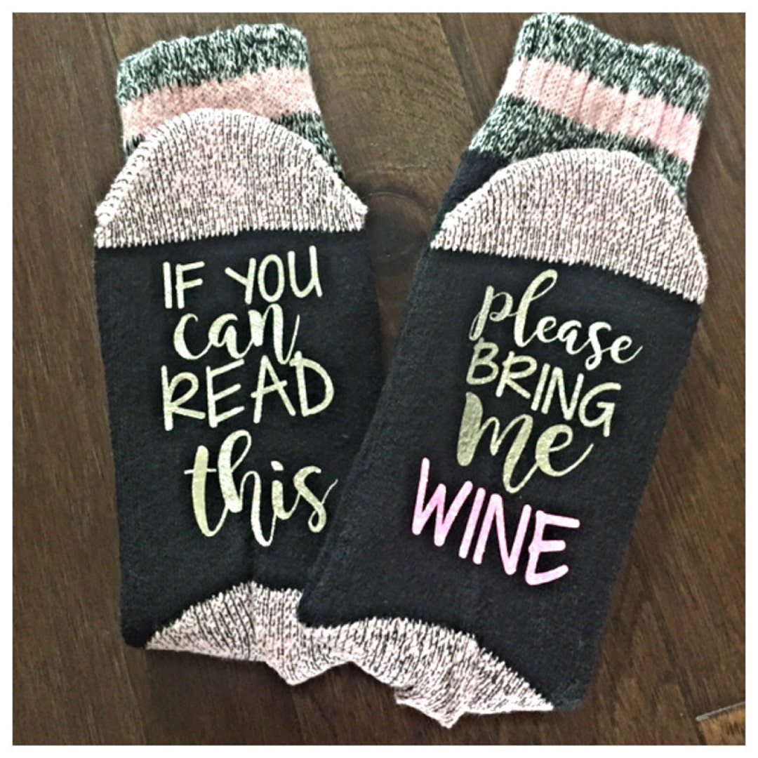 Customized Socks Funny Sayings Ladies Wool Socks Etsy