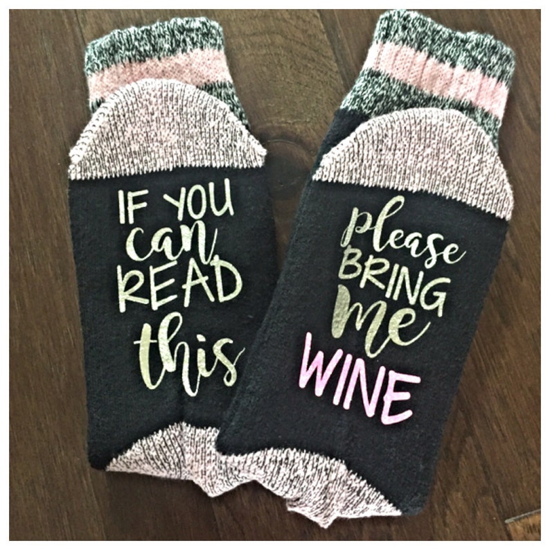 Customized Socks Funny Sayings Ladies Wool Socks Etsy