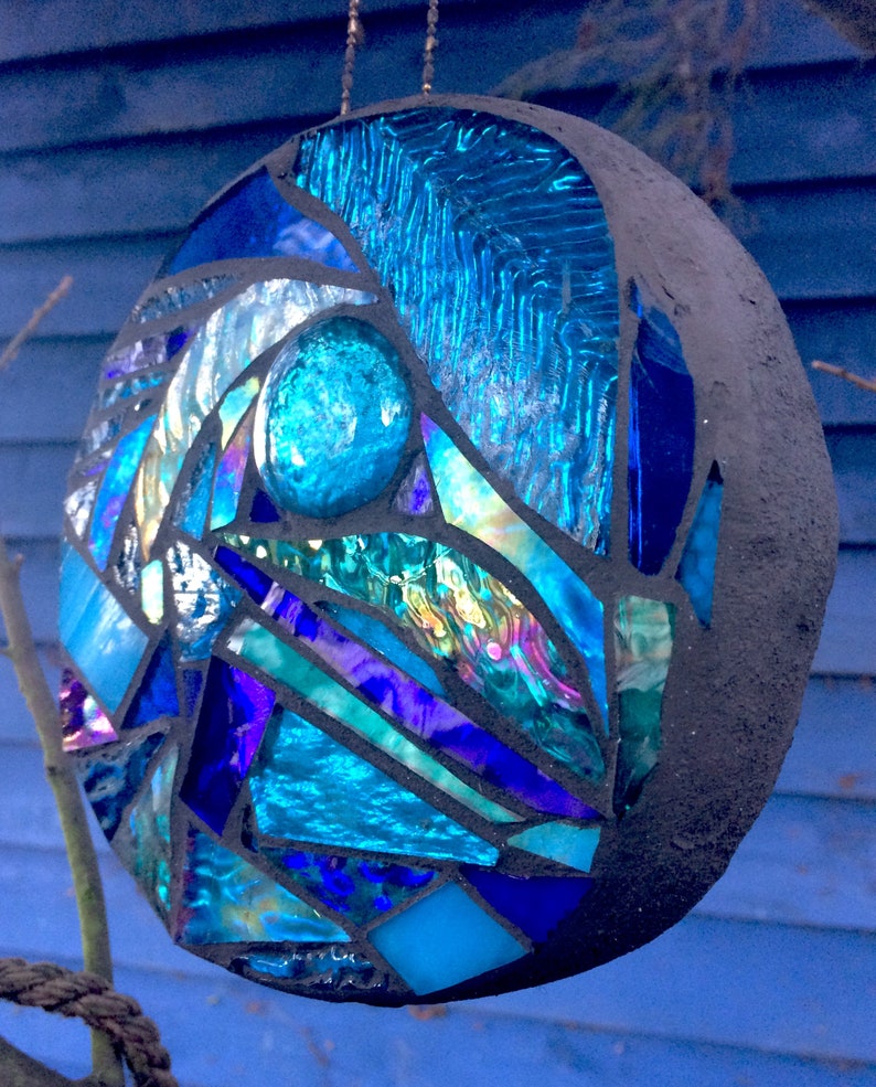 Stained Glass Suncatcher Suncatcher Garden Sculpture Garden Etsy