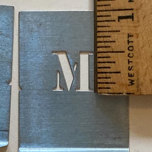 Vintage Metal Stencil Set: Alphabet (A-Y) & Numbers 0-9
