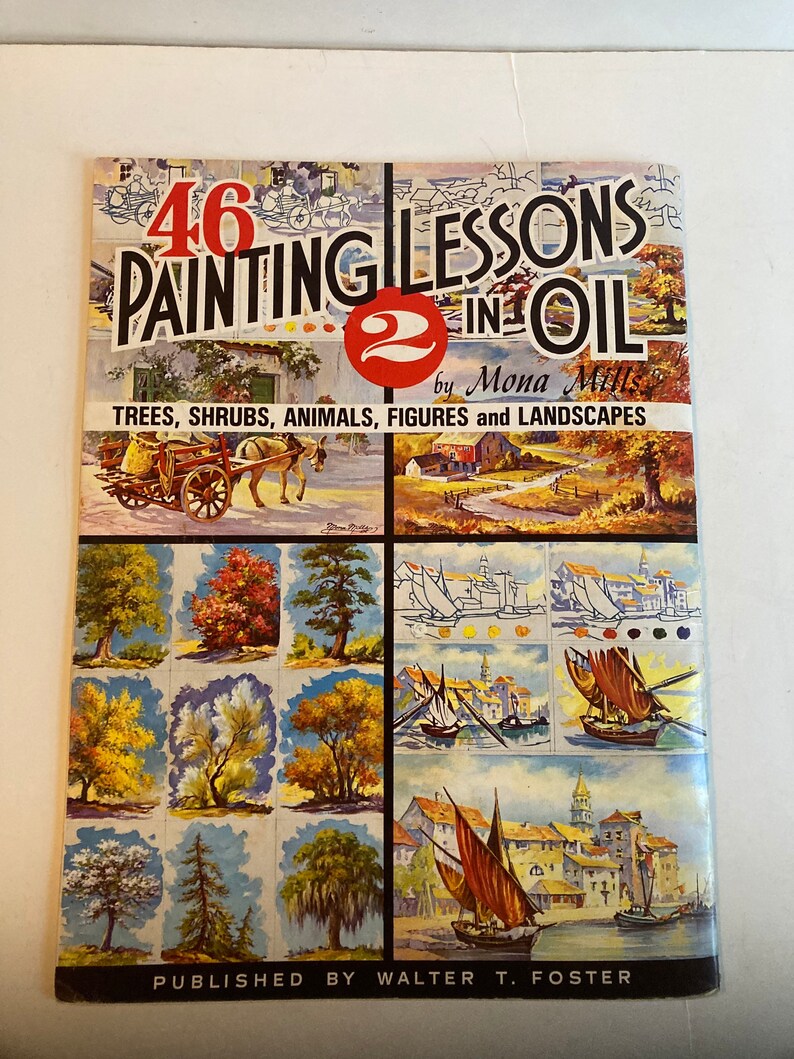 Vintage how to Draw and Paint Art Book / 46 Etsy