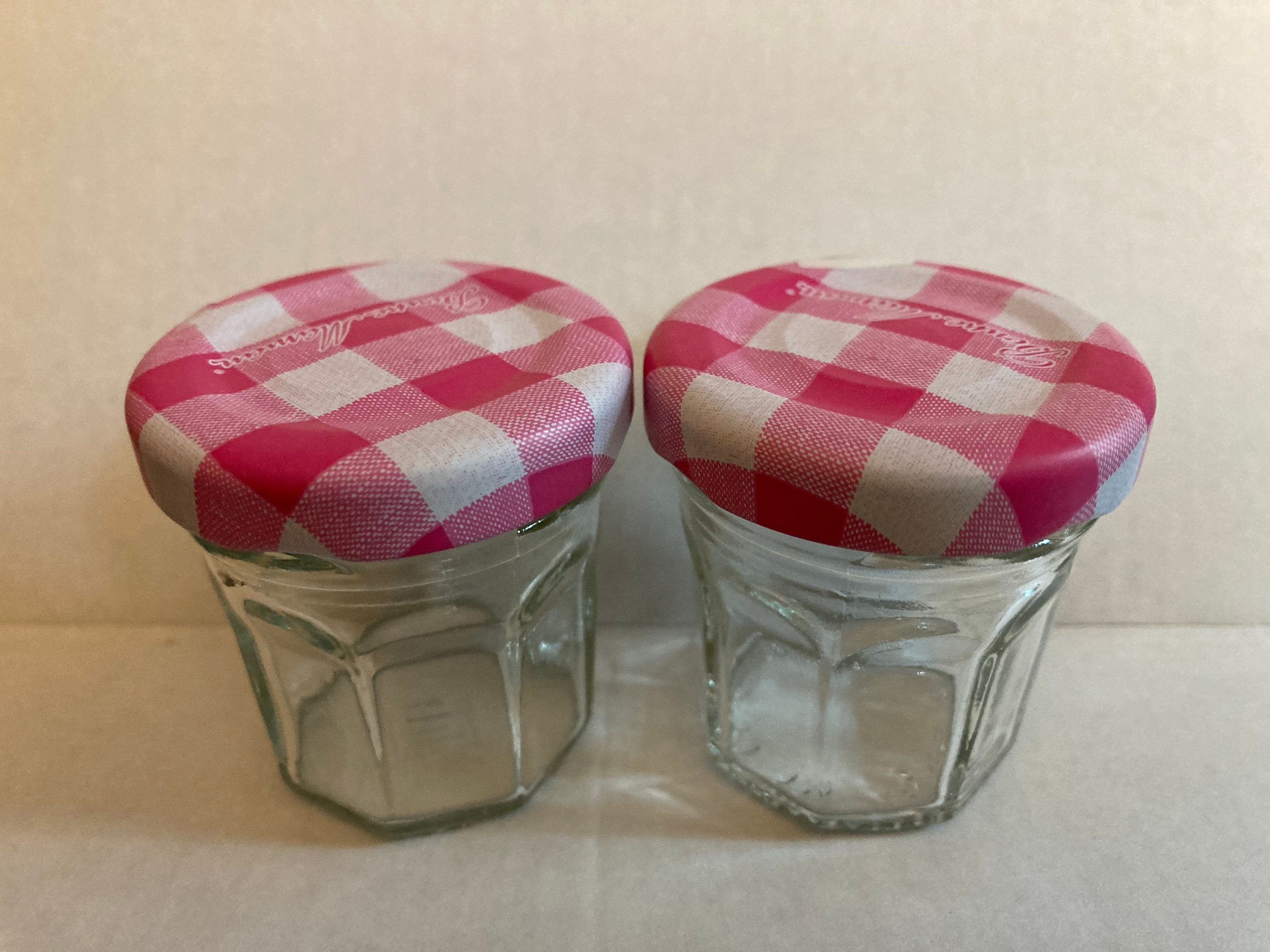 Recycled Upcycled Mini 1 Oz. Bonne Maman Jelly Jam Jars for Storage