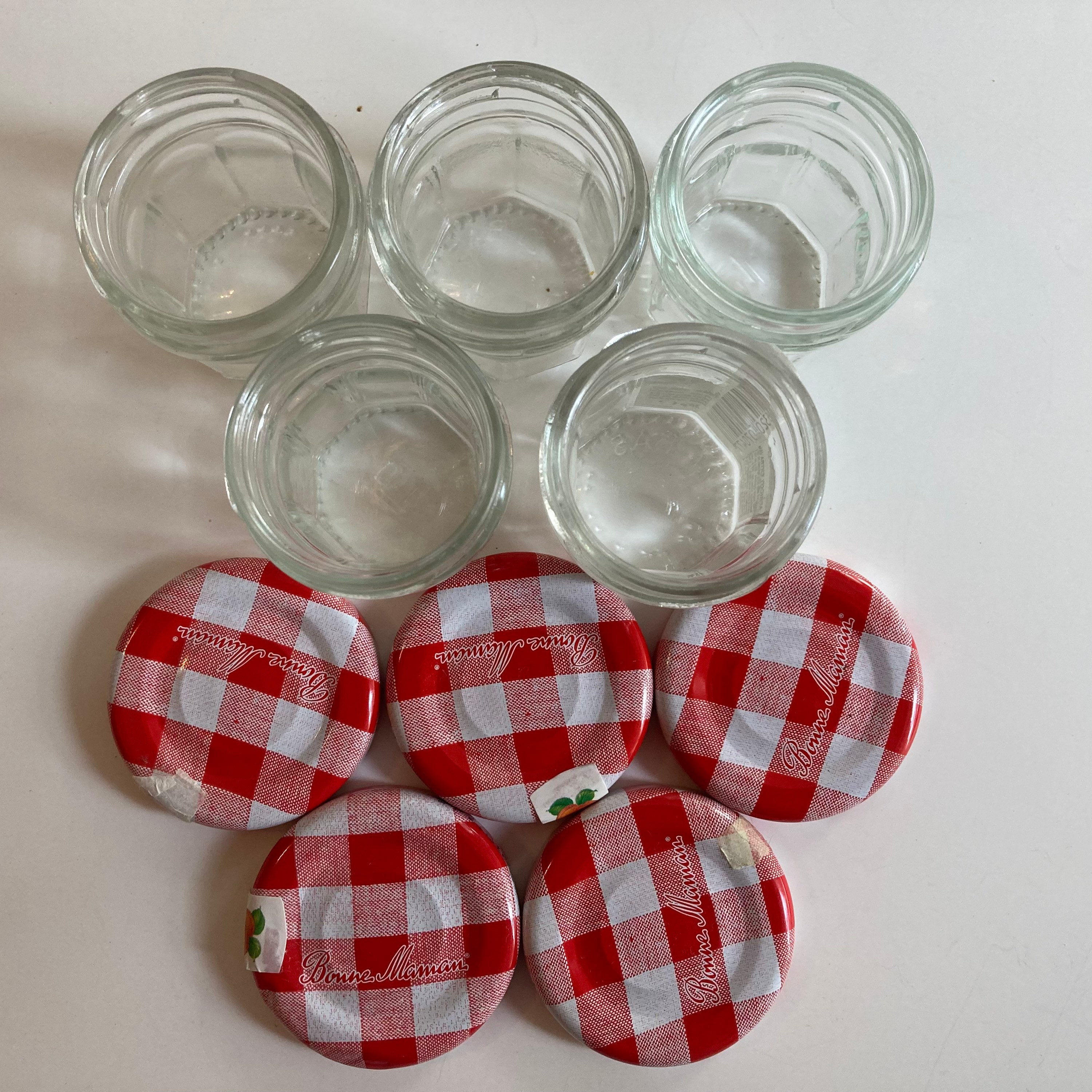 Recycled Upcycled Mini 1 Oz. Bonne Maman Jelly Jam Jars for 