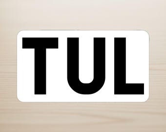Tulsa - TUL Airport Code Sticker