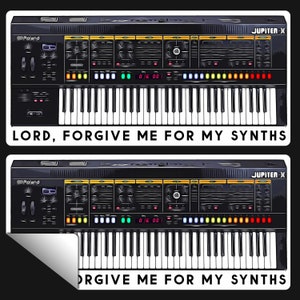 Lord, Forgive Me For My Synths - Sticker