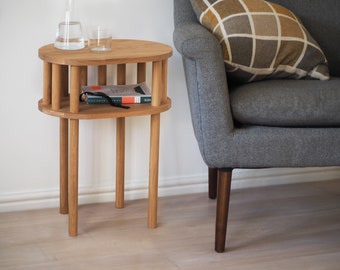 Side table - solid oak bedside table