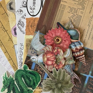 Surprise Ephemera, papers for collage, scrapbooks or Junk Journals