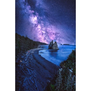 Milky Way Print, Milky Way Wall Art,  Wrapped Canvas on Wooden Frame, Night Photography Print, Space Wall Decor, Solar System
