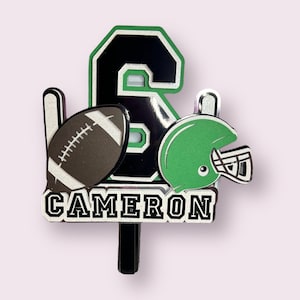 Football Themed Cake Topper