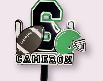 Football Themed Cake Topper