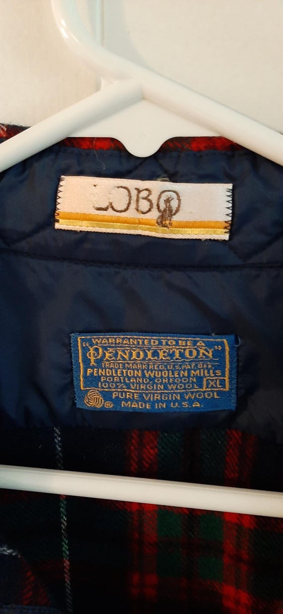 Vintage Pendleton Lobo Elbow Patch Wool Shirt - image 4