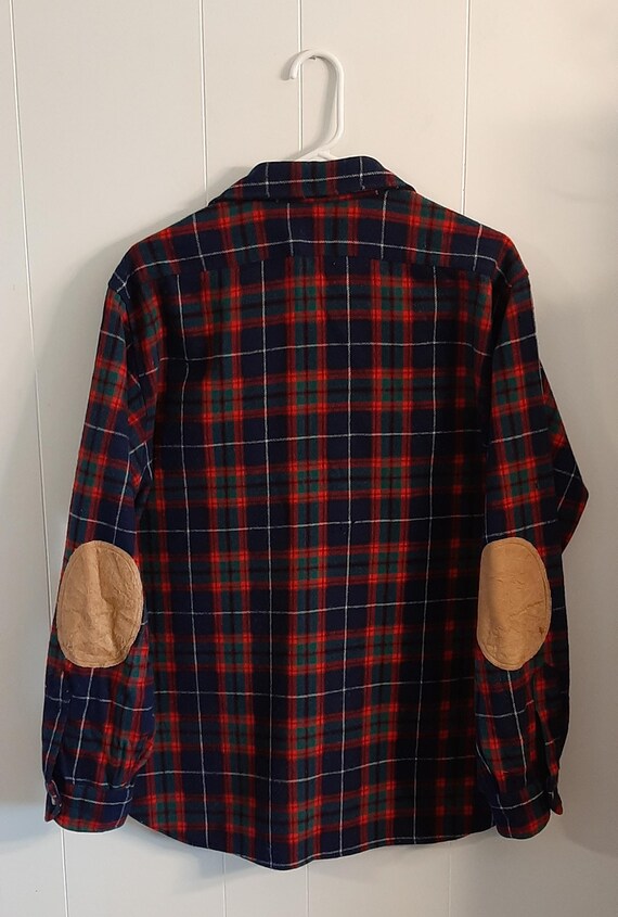 Vintage Pendleton Lobo Elbow Patch Wool Shirt - image 7