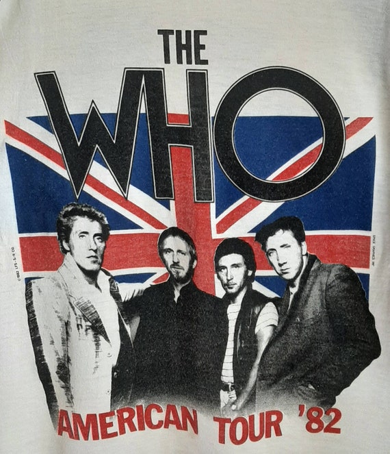 Vintage The Who 1982 Tour T Shirt - image 2