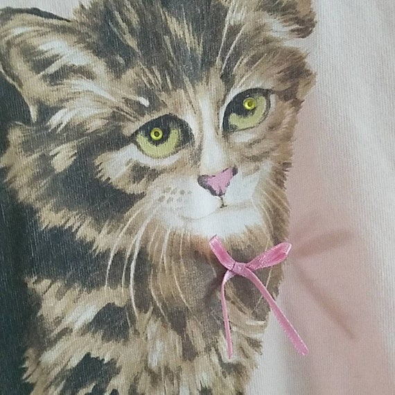 Girl Shop Pink Kitten Baby Tee