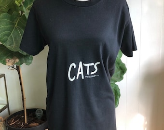 Vintage 1980s CATS Broadway Musical T shirt