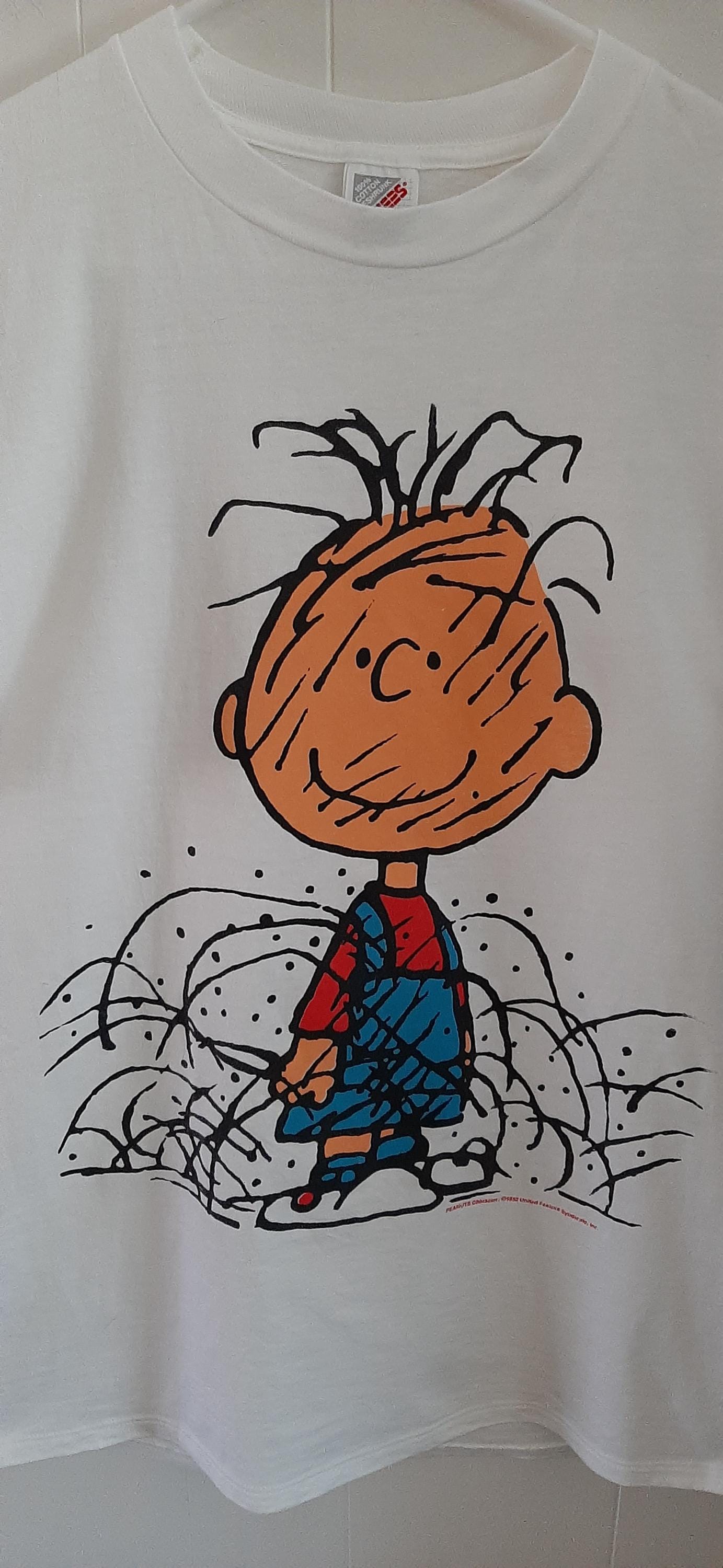 90s PEANUTS PIGPEN USA製 グレー 90S Vintage Peanuts Pigpen Pig Pen T-Shirt L Made In America