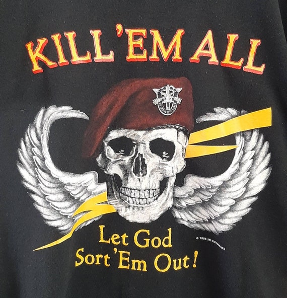 Vintage 80's Kill 'em All T Shirt - Etsy
