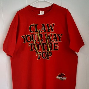 Vintage 90s Jurassic Park The Ride Claw Your Way Universal Studios Hollywood T Shirt
