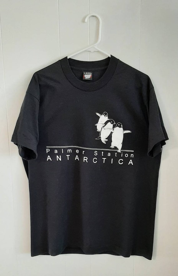 Vintage Palmer Station Antarctica Penguins T Shirt