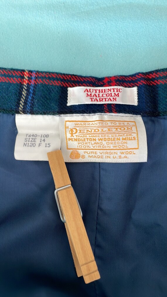 Vintage Wool Pendleton Skirt - image 5