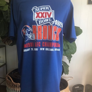 Vintage 90’s Denver Broncos Super Bowl XXIV T SHIRT