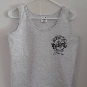 Vintage Hollister Bike Rally 50th Anniversary Tank Top