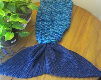 PATTERN - Mermaid Tail Lap Blanket (Crocodile Stitch)